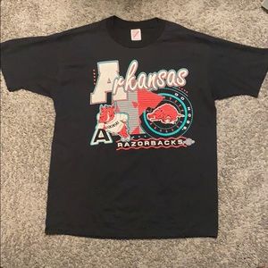 Vintage Arkansas Razorbacks Tee - Large